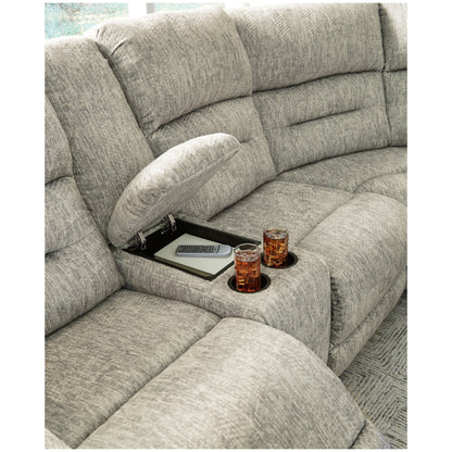 Family Den 3-Piece Power Reclining Sectional Ash-51802S1