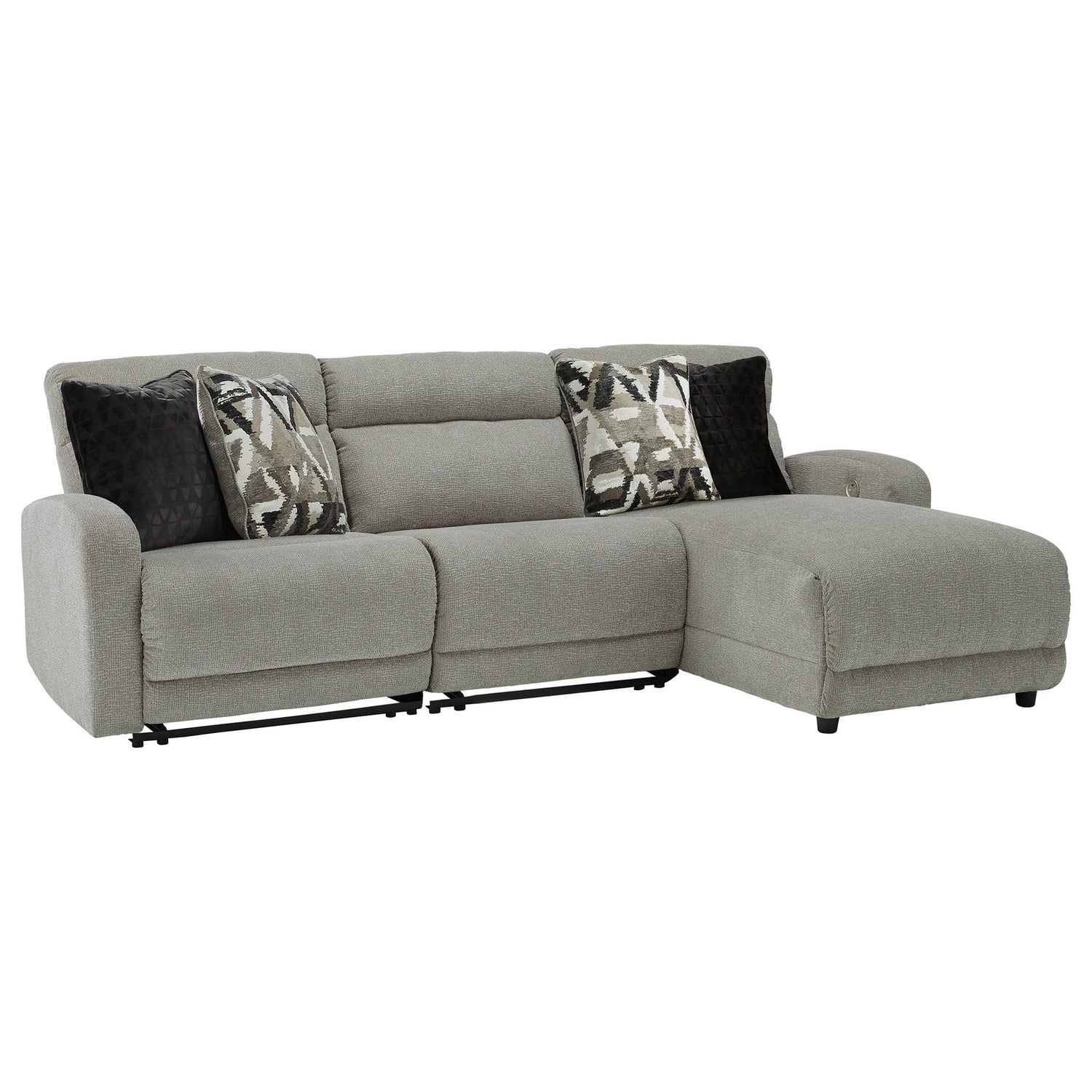 Colleyville 3-Piece Power Reclining Sectional with Chaise Ash-54405S13