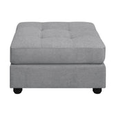 Claude Tufted Cushion Back Ottoman Dove 551006