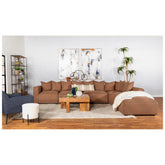 Jennifer 6-piece Upholstered Modular Sectional Terracotta 551591-SET