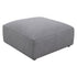 Jennifer Square Upholstered Ottoman Grey 551596