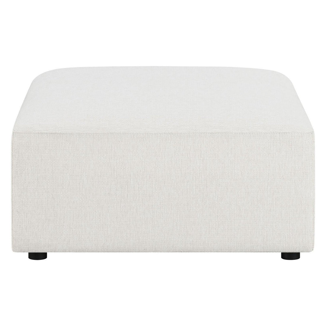 Freddie Upholstered Square Ottoman Pearl 551643