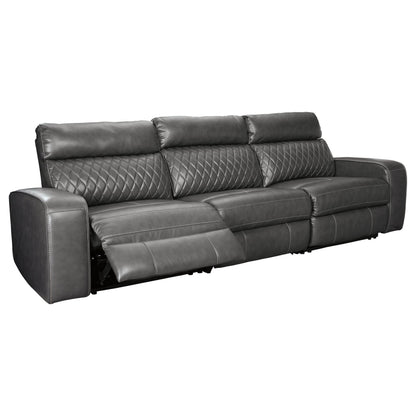 Samperstone 3-Piece Power Reclining Sectional Ash-55203S4