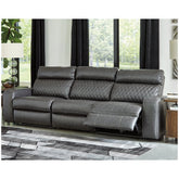 Samperstone 3-Piece Power Reclining Sectional Ash-55203S4