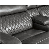 Samperstone 3-Piece Power Reclining Sectional Ash-55203S3