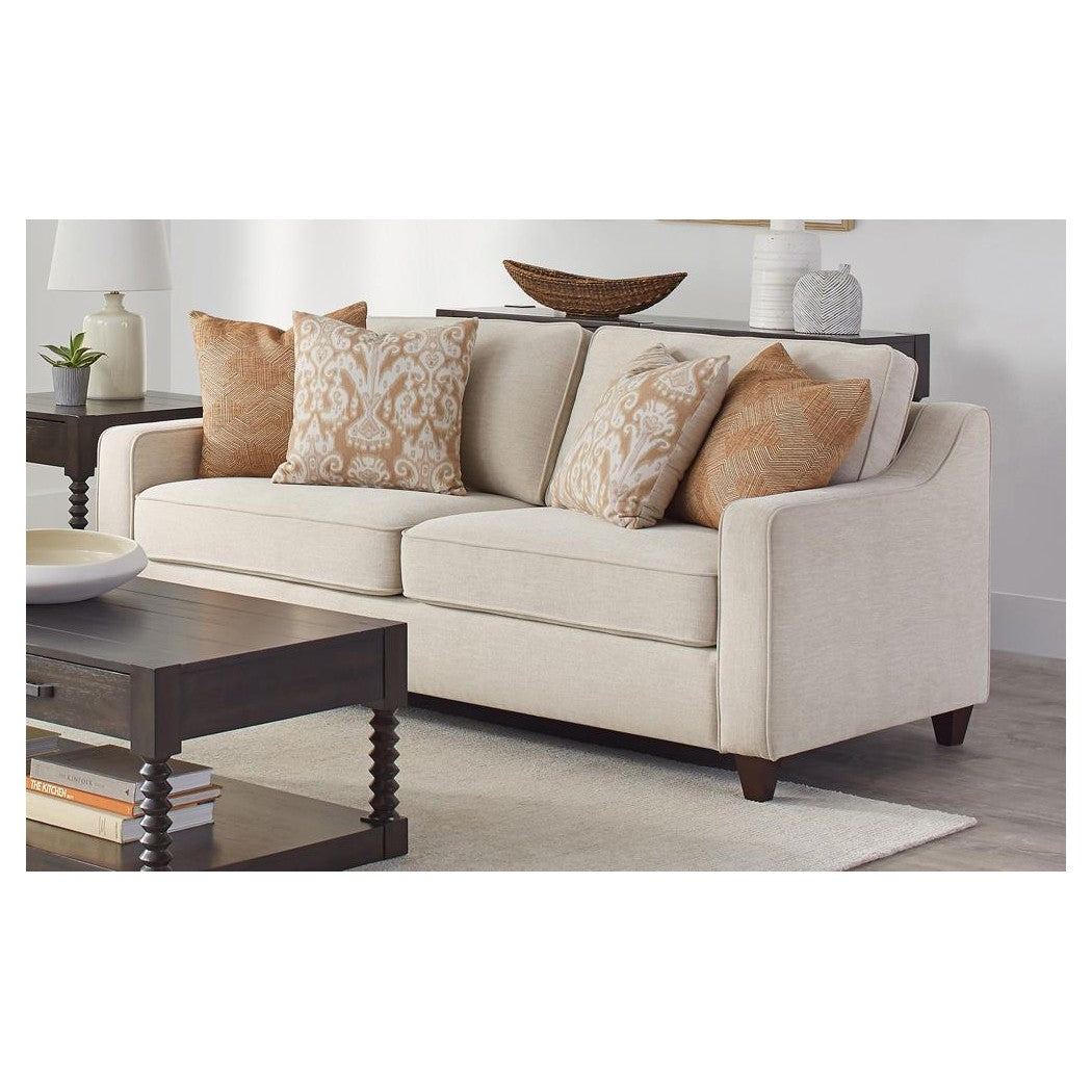 Christine Upholstered Cushion Back Sofa Beige 552061