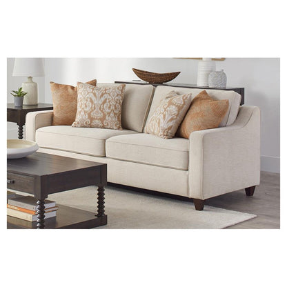 Christine Upholstered Cushion Back Sofa Beige 552061