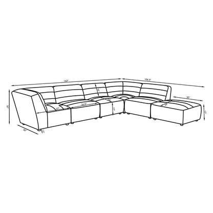 6 PC SECTIONAL SET 552081-SET