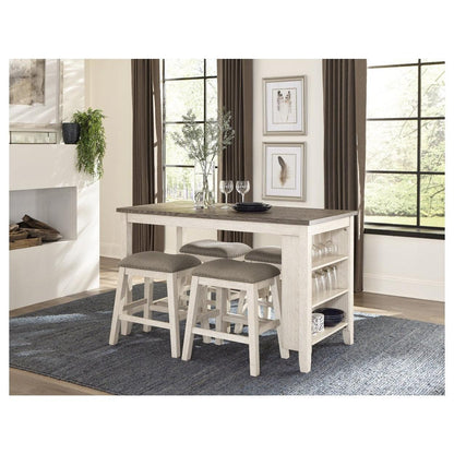 Counter Height Table, Antique White 5603WW-36
