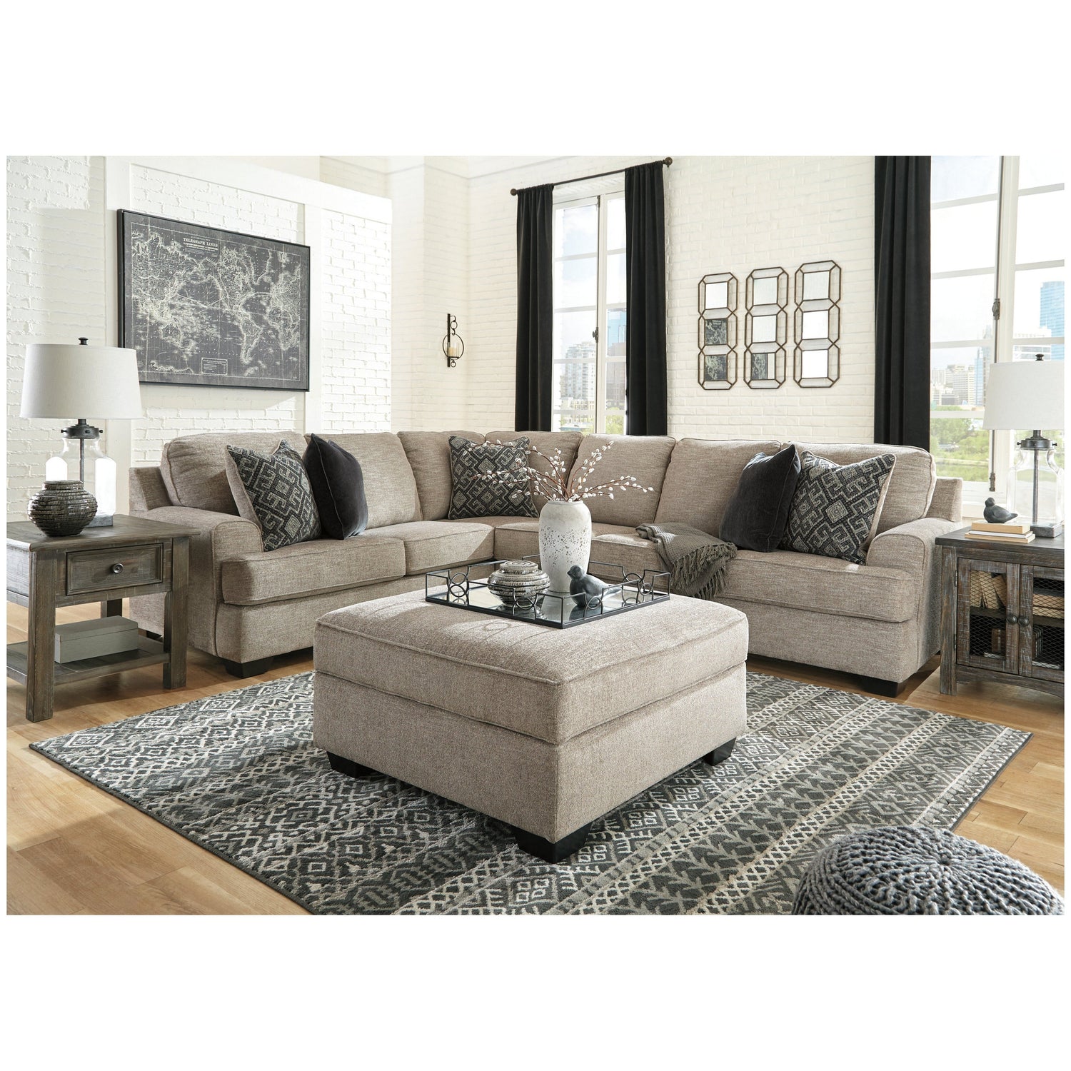 Bovarian 3-Piece Sectional Ash-56103S4