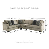 Bovarian 3-Piece Sectional Ash-56103S4