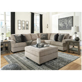 Bovarian 3-Piece Sectional with Ottoman Ash-56103U2