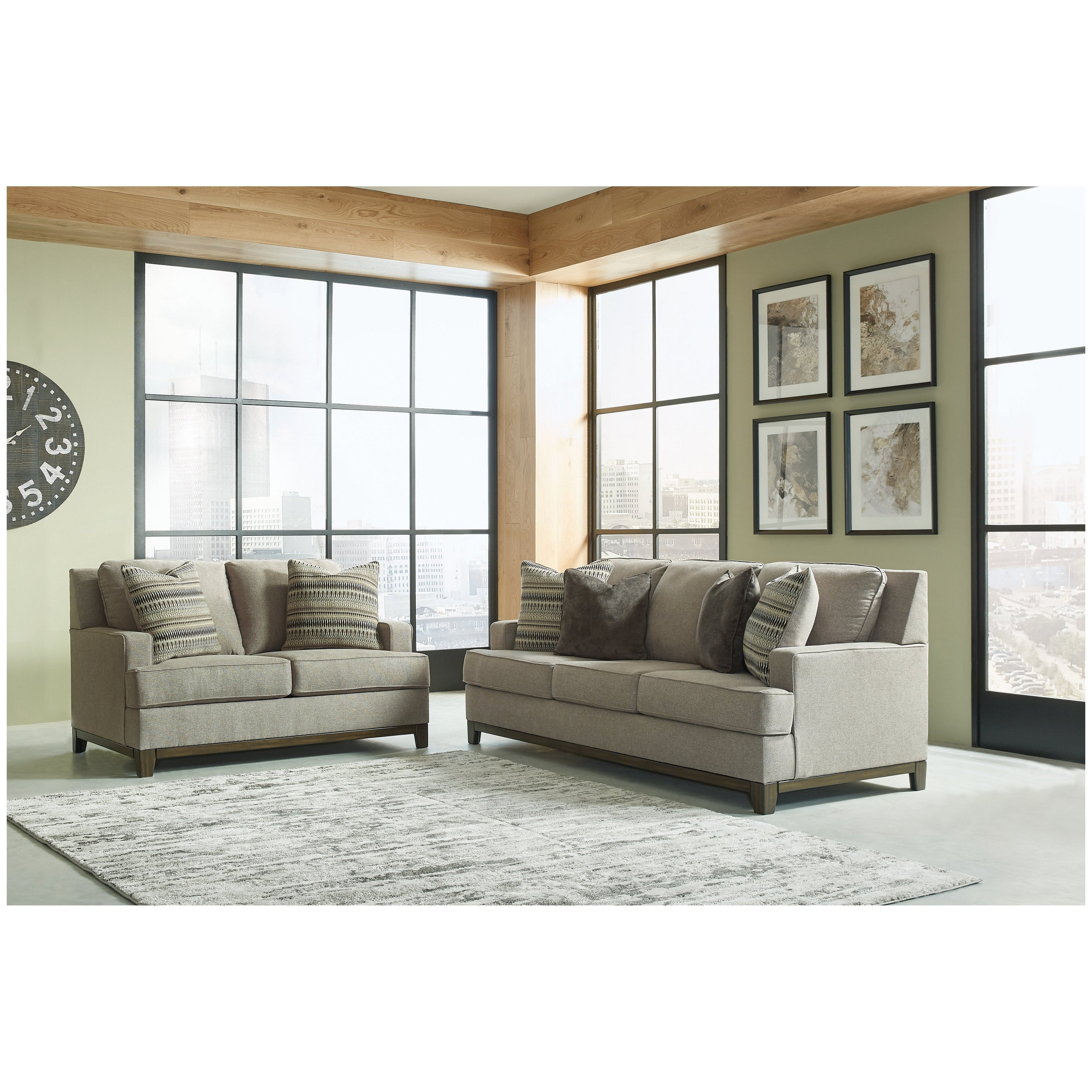 Kaywood Sofa and Loveseat Ash-56303U1