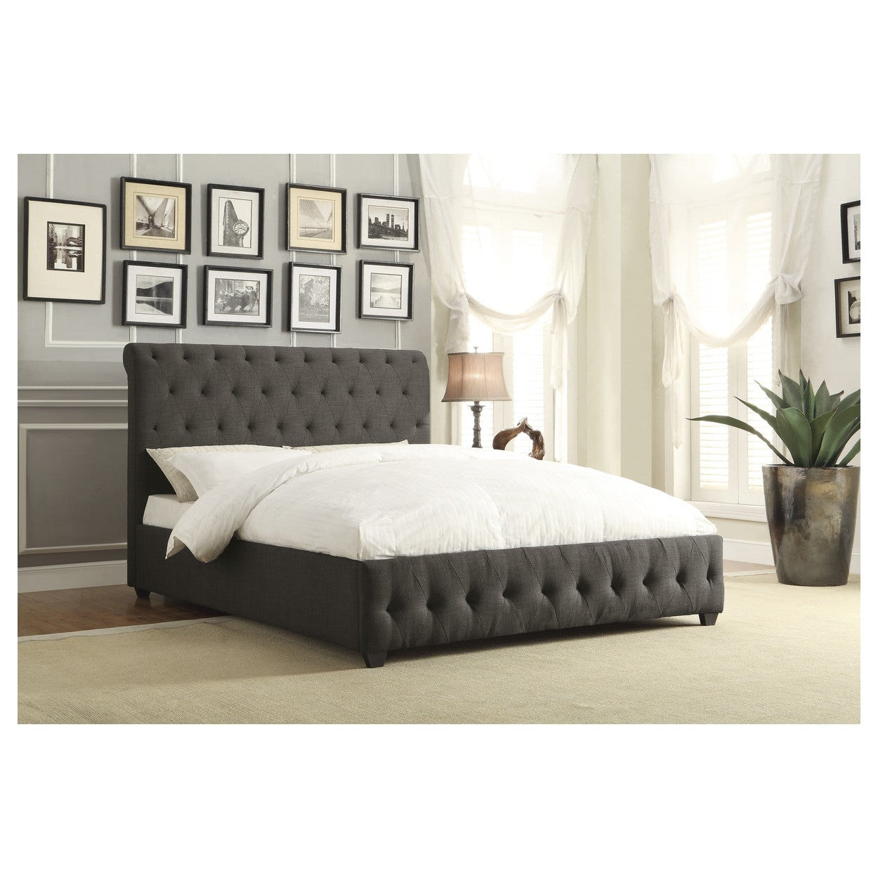 (2) EASTERN KING BED, FABRIC 5789KN-1EK*