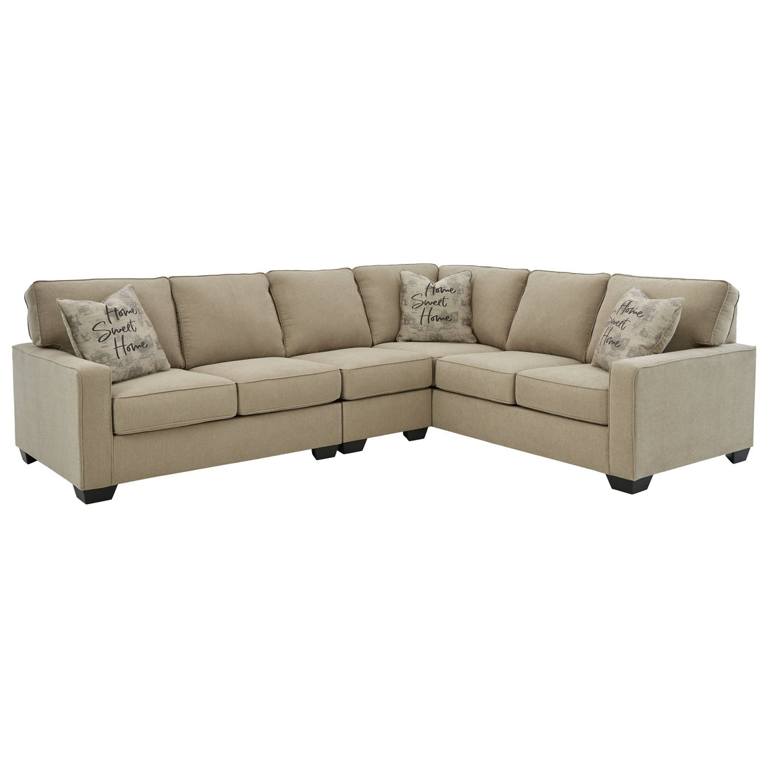 Lucina 3-Piece Sectional Ash-59006S4