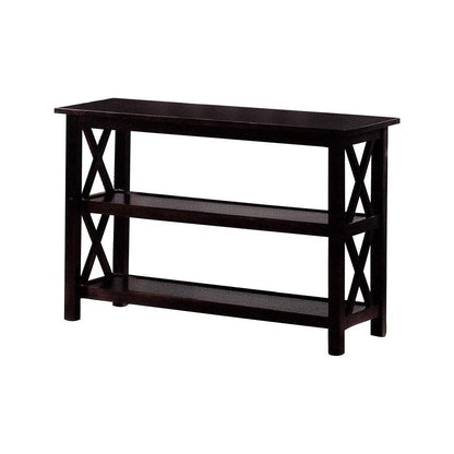 Rachelle Sofa Table with 2-shelf Deep Merlot 5910