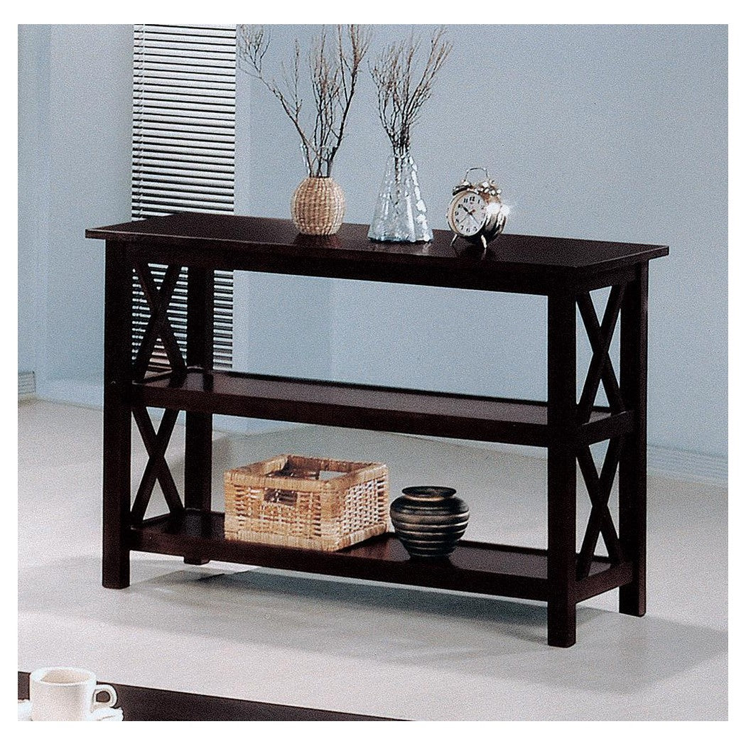 Rachelle Sofa Table with 2-shelf Deep Merlot 5910