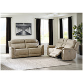 Next-Gen DuraPella Power Reclining Sofa and Loveseat Ash-59301U1