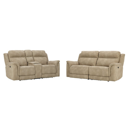 Next-Gen DuraPella Power Reclining Sofa and Loveseat Ash-59301U1