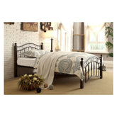 TWIN METAL PLATFORM BED 2020TBK-1