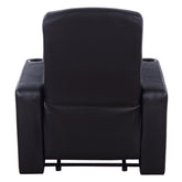 Cyrus Upholstered Recliner Living Room Set Black 600001-S3A