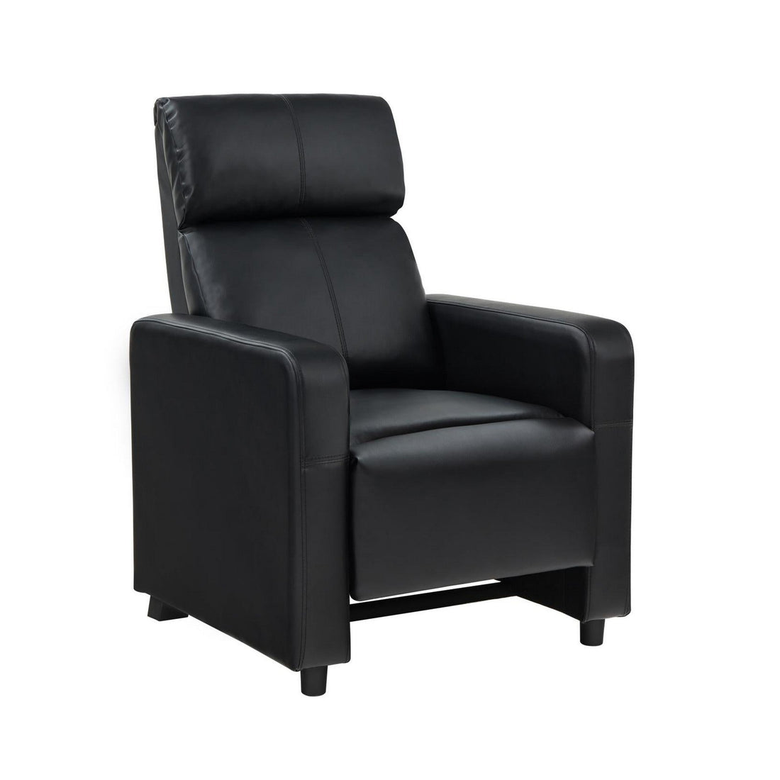 Toohey Upholstered Tufted Recliner Living Room Set Black 600181-S3A