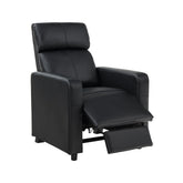 Toohey Upholstered Tufted Recliner Living Room Set Black 600181-S3B