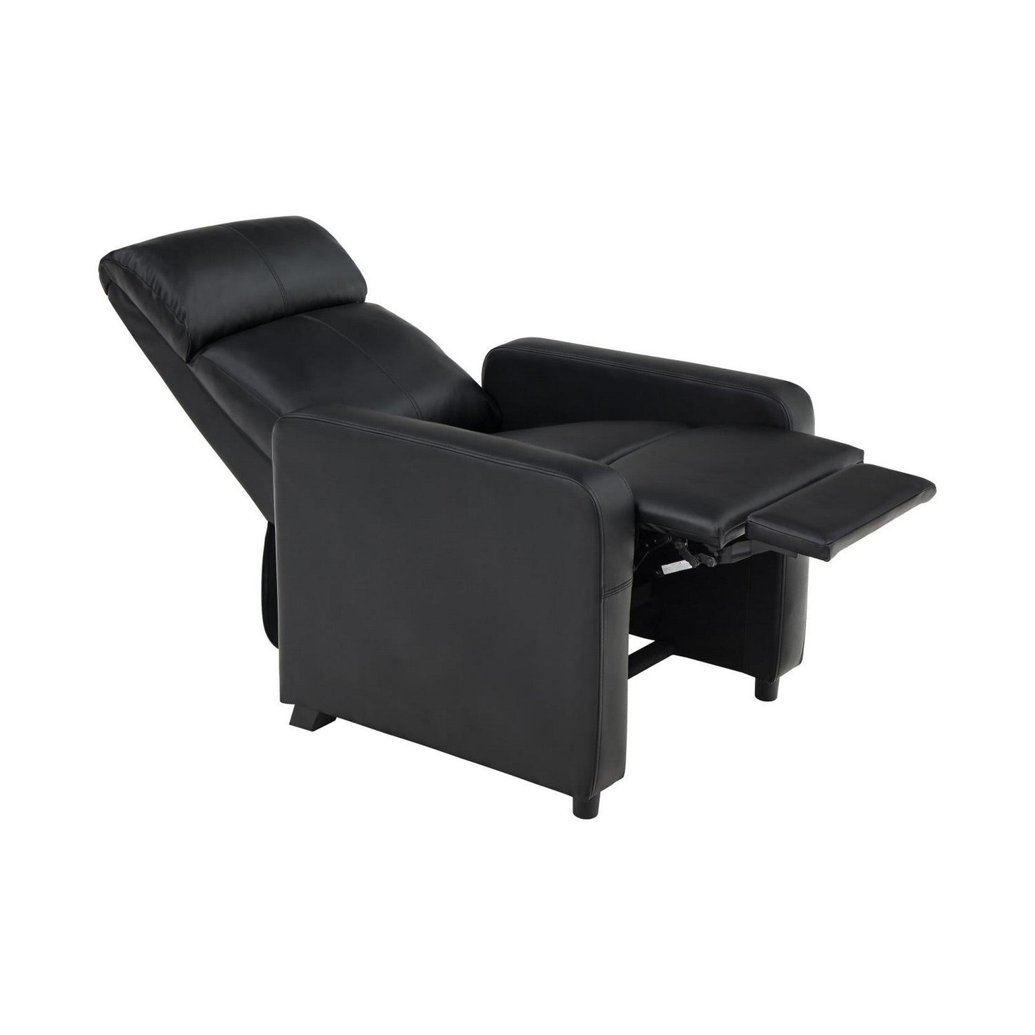 Toohey Upholstered Tufted Recliner Living Room Set Black 600181-S3B