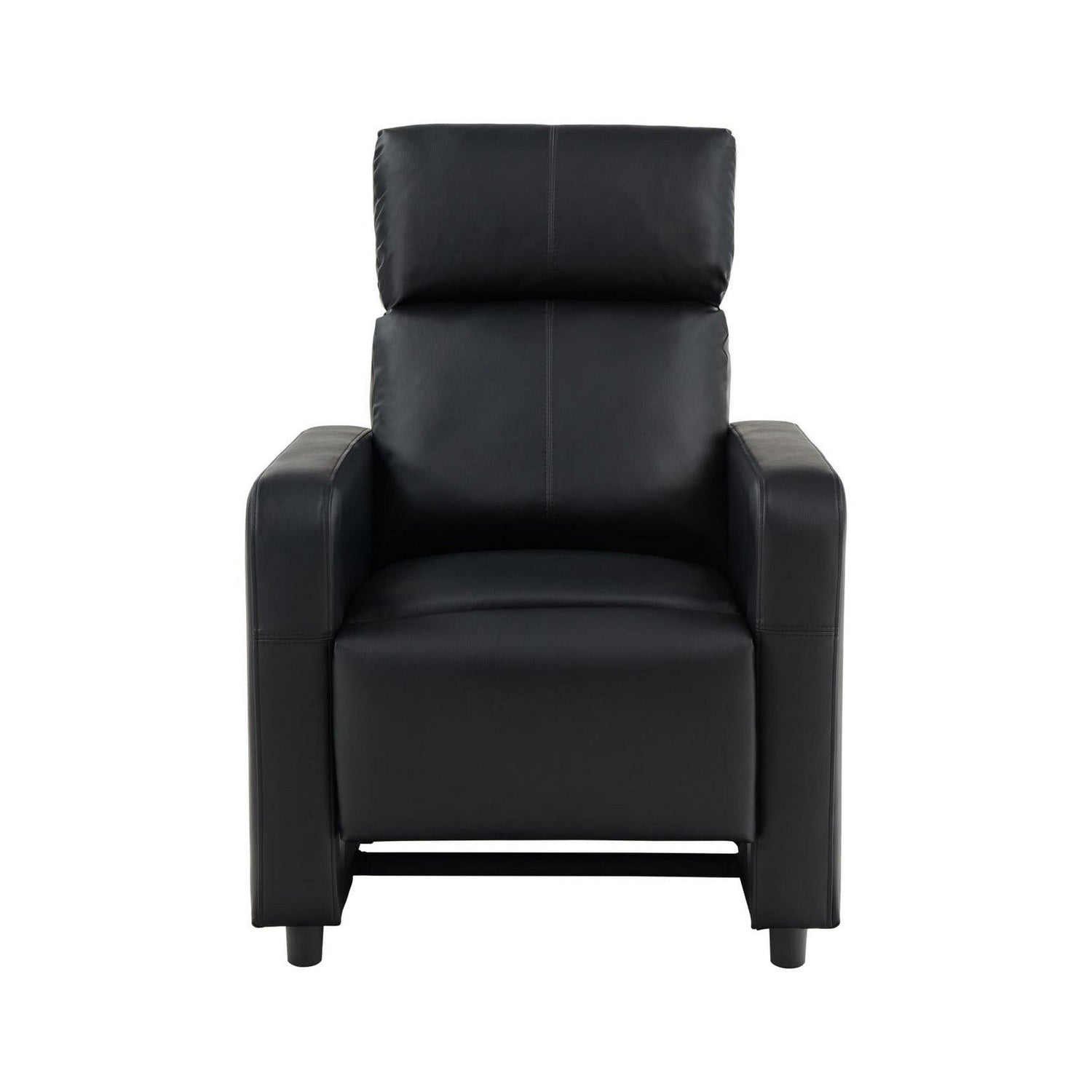 Toohey Upholstered Tufted Recliner Living Room Set Black 600181-S4A