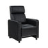 Toohey Upholstered Tufted Recliner Living Room Set Black 600181-S4B