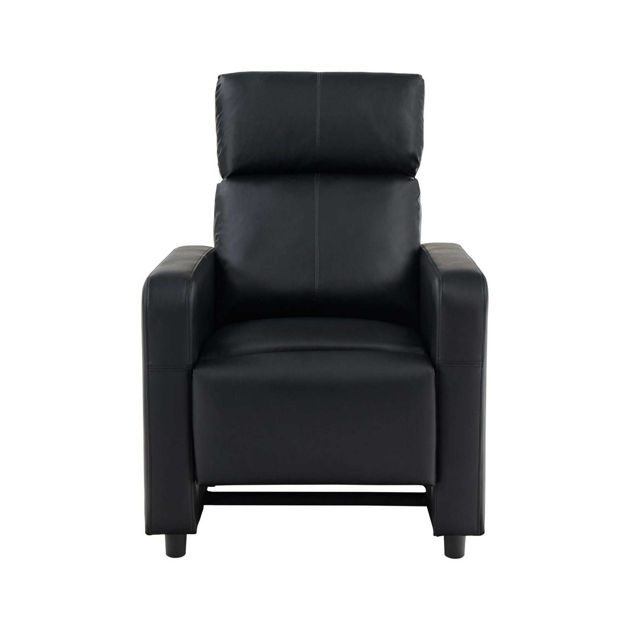 Toohey Upholstered Tufted Recliner Living Room Set Black 600181-S5A