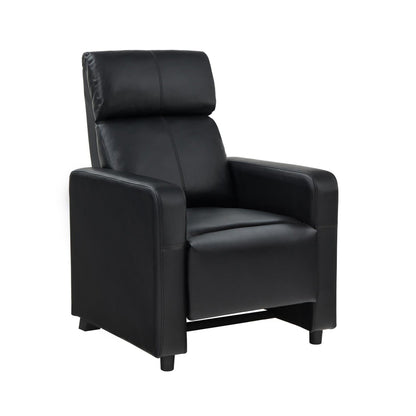 Toohey Upholstered Tufted Recliner Living Room Set Black 600181-S5B