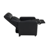 Toohey Home Theater Push Back Recliner Black 600181