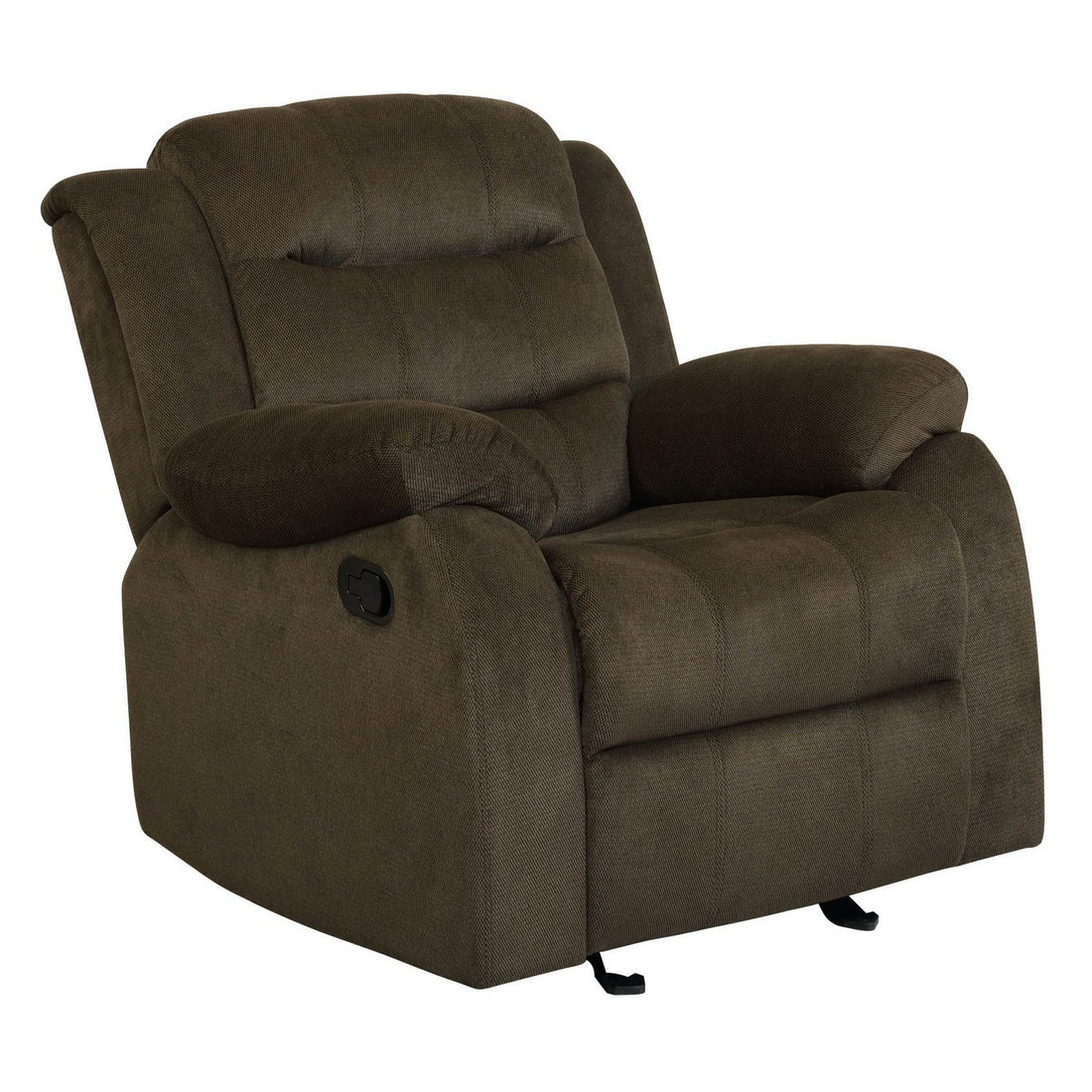 Rodman Upholstered Glider Recliner Chocolate 601883