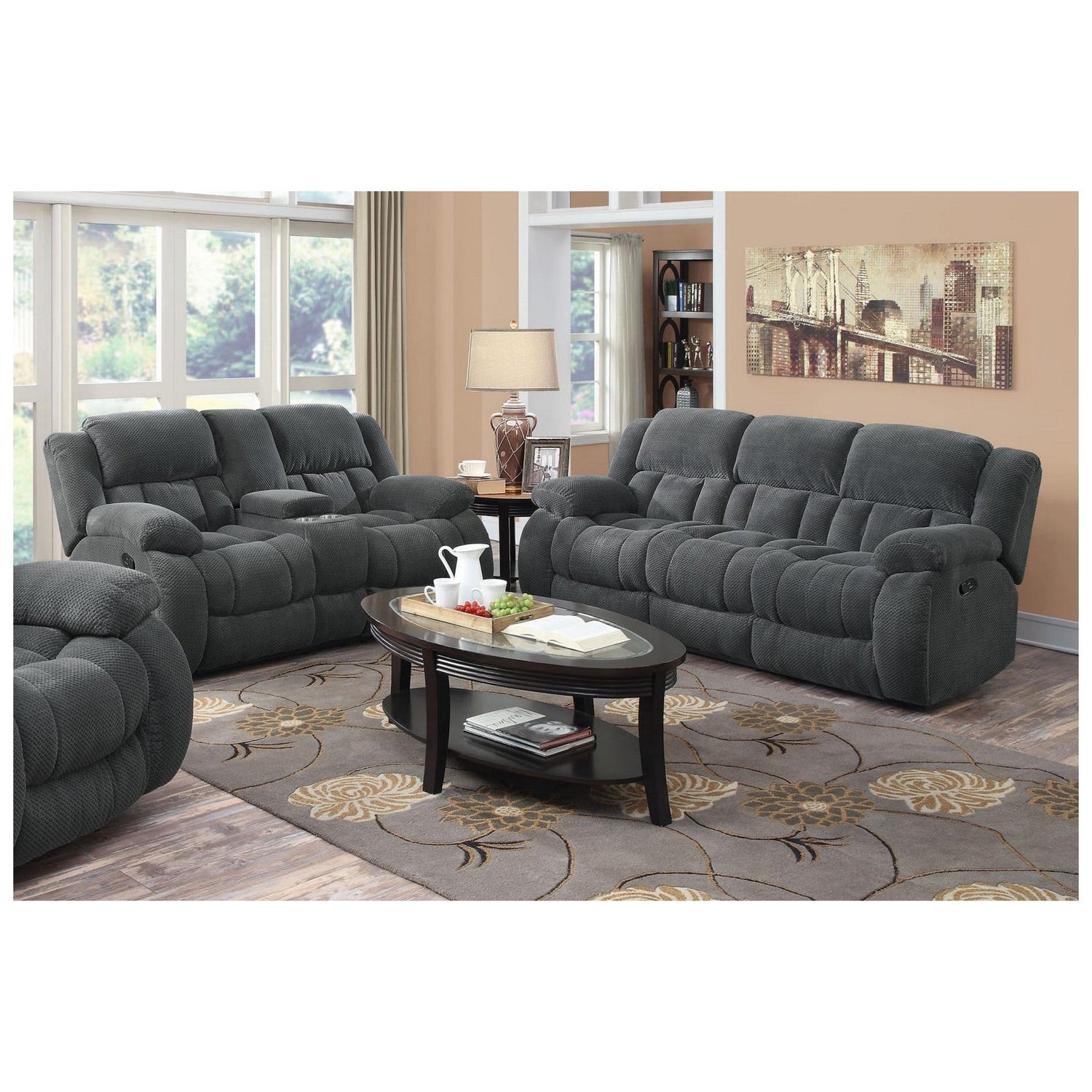 Weissman Upholstered Tufted Living Room Set 601921-S2