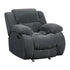 Weissman Upholstered Glider Recliner Charcoal 601923