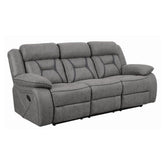 Higgins Pillow Top Arm Upholstered Motion Sofa Grey 602261