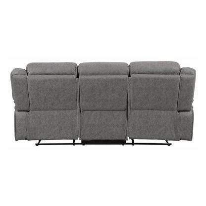 Higgins Pillow Top Arm Upholstered Motion Sofa Grey 602261