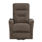 Henrietta Power Lift Recliner with Storage Pocket Brown 609404P