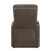 Henrietta Power Lift Recliner with Storage Pocket Brown 609404P