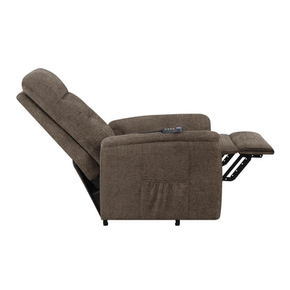 Henrietta Power Lift Recliner with Storage Pocket Brown 609404P