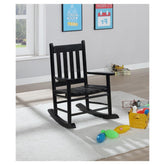 Annie Slat Back Youth Rocking Chair Black 609451