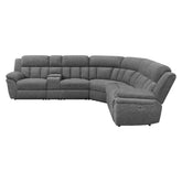 Bahrain 6-piece Upholstered Power Sectional Charcoal 609540P