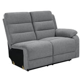 David 3-piece Upholstered Motion Sectional with Pillow Arms Smoke 609620