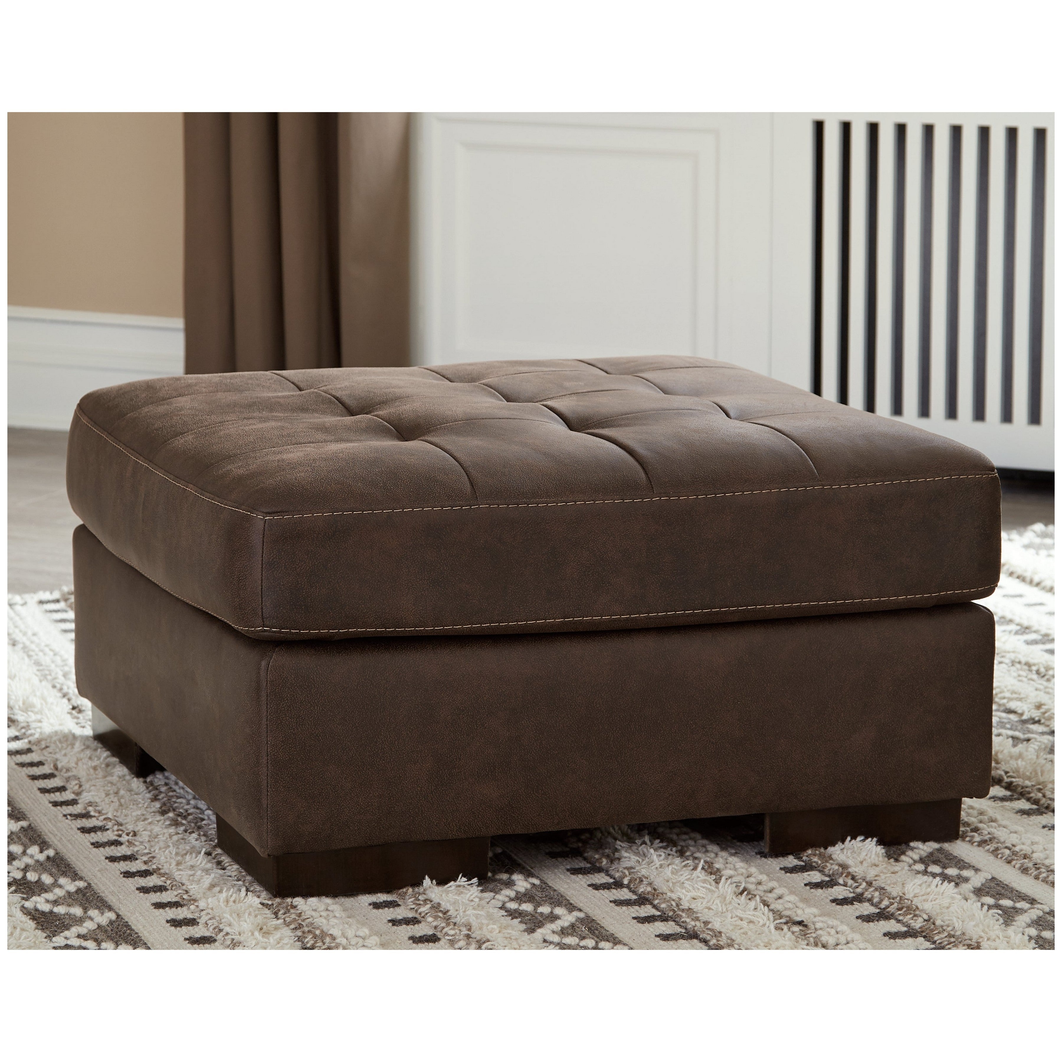 Maderla Oversized Accent Ottoman Ash-6200208