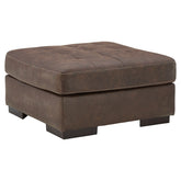 Maderla Oversized Accent Ottoman Ash-6200208