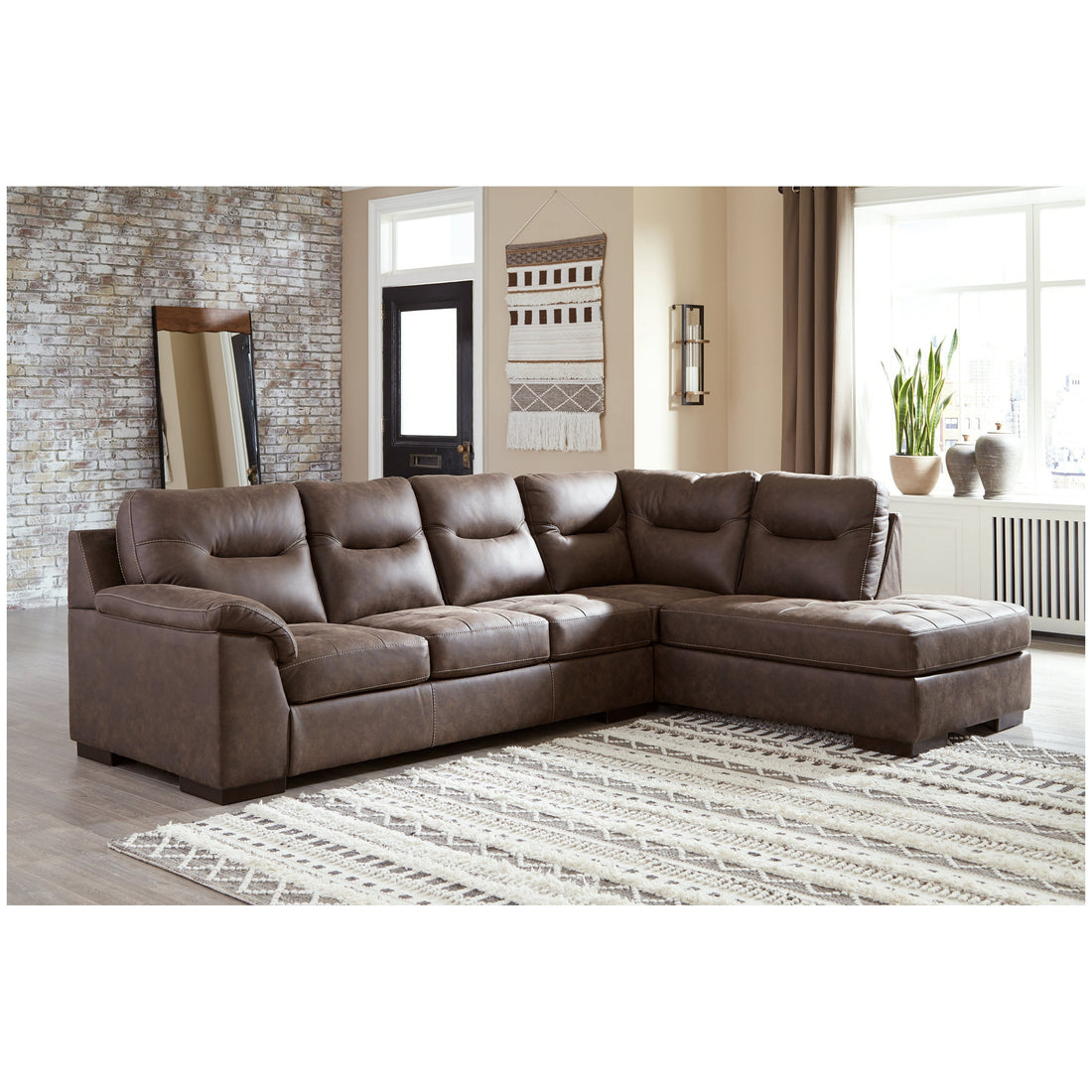 Maderla 2-Piece Sectional with Chaise Ash-62002S2