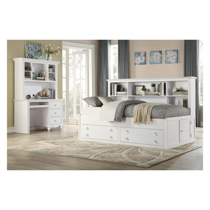 (2) Twin Lounge Storage Bed, White 2058WHPRT-1*