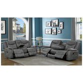 Conrad 2-piece Living Room Set Grey 650354-S2