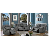 Conrad 3-piece Living Room Set Grey 650354-S3